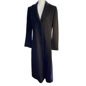 Cinzia Rocco 100% Virgin  wool black coat